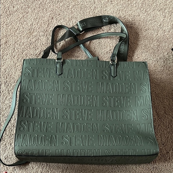 Steve Madden Blivia Maddi Olive Handbag with 2 Small Matching Bags - Picture 5 of 13